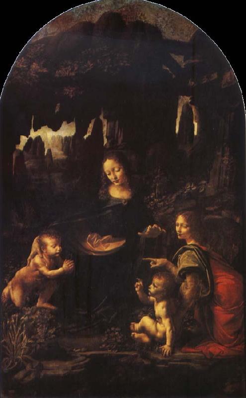 Leonardo  Da Vinci Virgin of the Rocks oil painting image